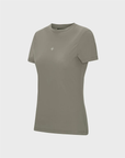 Trolle - T-shirt ATHL PERFORATED - women's - earth gray