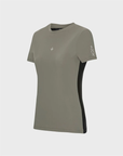 Trolle - Athl T-shirt +TECH - women's - earth grey/black