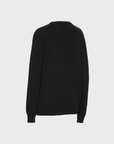 Trolle - Cashmere & Wool star logo crew sweater - men's - black