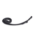 Utzon - round leather reins with hidden stops - black