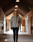 Trolle women's winter goose down jacket light gray