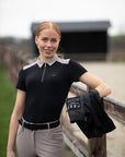 Trolle - Women's belt with logo elastic - black