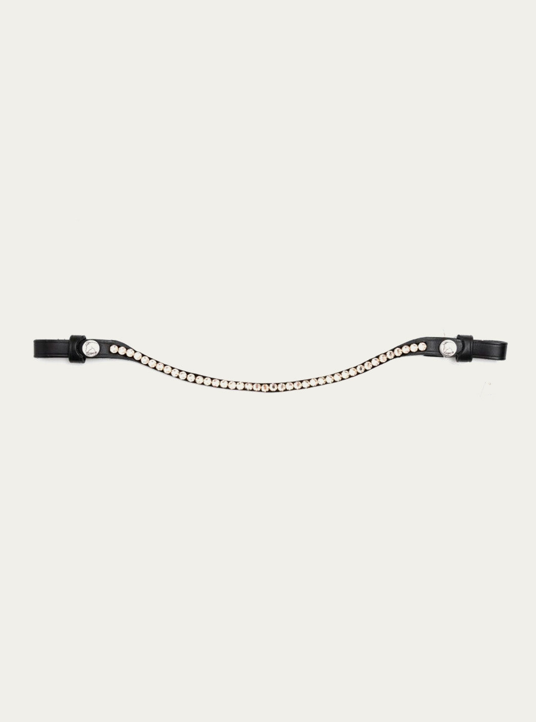 Finesse bridles - Čelenka Černá | Champagne Swarovski