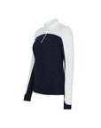Trolle women's long sleeve racing shirt +TECH navy/white
