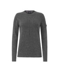 Trolle women's extra fine wool crew sweater grey