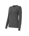 Trolle women's extra fine wool crew sweater grey