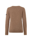 Trolle women's extra fine wool crew sweater Taupe