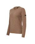 Trolle women's extra fine wool crew sweater Taupe