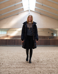 Trolle women's winter goose down coat dark grey