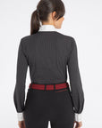 Makebe - women's long-sleeved polo shirt Jolie