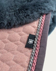 Mattes - Dressage underseat cover square with lamb - hygge rose
