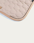 Mattes - Dressage underseat cover square with lamb - hygge creme