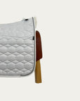 Mattes - Dressage square racing saddle pad with lamb and front edging