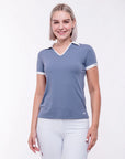 Makebe - women's short-sleeved polo shirt Lauren