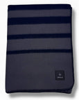 Trolle - Faded Stripe Wool Blanket - Black/Grey